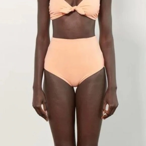NEW Mara Hoffman Lydia High Waist Bikini Bottom In Appeal Summer Beach Vacation - Picture 1 of 10